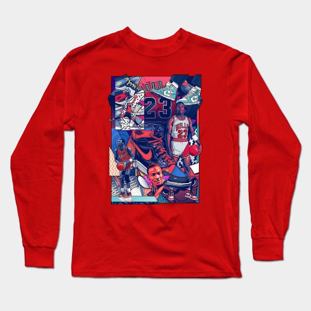 BASKETBALLART -CHICAGO MVP23 Long Sleeve T-Shirt by JORDAN-ART23